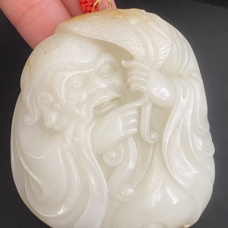 白玉手把件